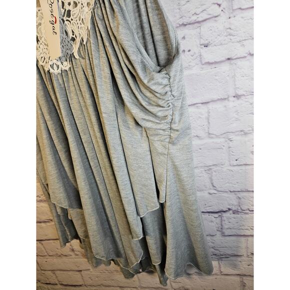 Rosegal Women's Tanktop Blouse Lace Flowy Front Layers Size 3X‎ NWT - Picture 7 of 8